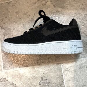 Youth Nike Air Force 1 Crater Flyknit GS’ Black